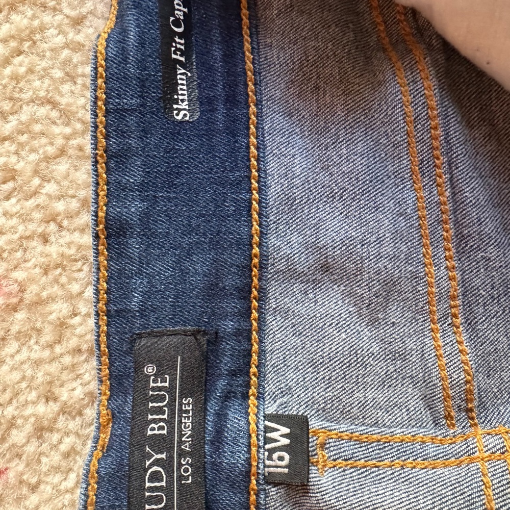 Judy Blue Dark Wash Straight Leg Jeans - Picture 3 of 3